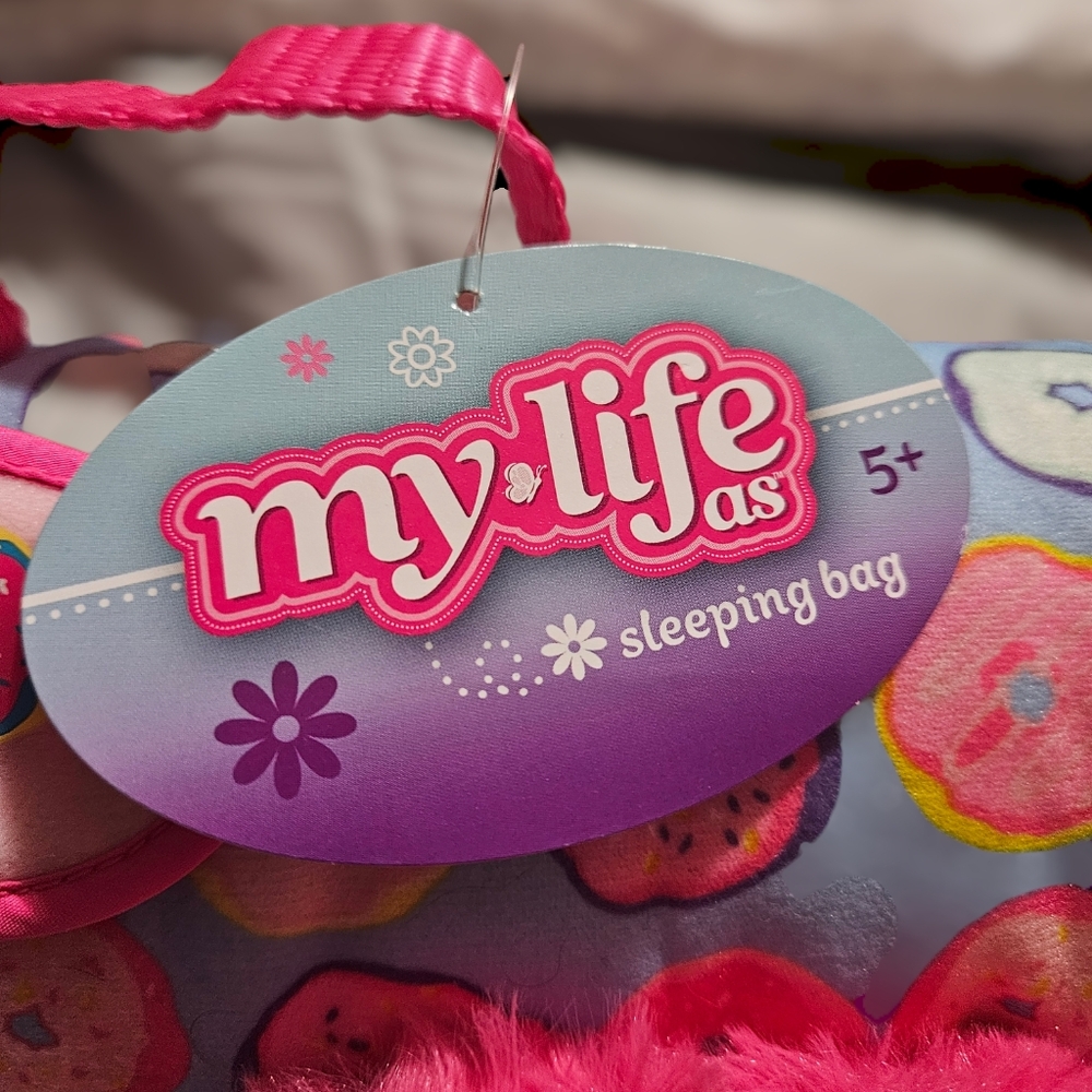 🆕️ My Life As 18" Doll Sleeping Bag 3 Piece Set - Picture 2 of 5